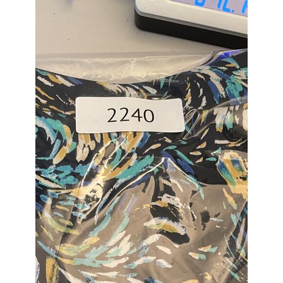 JM Collection Top Womens Size 1X Colorful 3/4 Sleeve Artsy Embellished Party - Picture 9 of 10